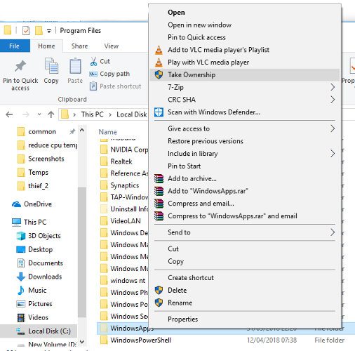 windowsapps folder location take ownership02