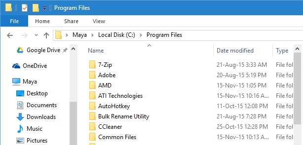 windowsapps folder program files folder