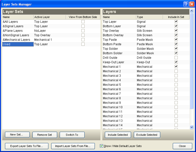 AltiumDesigner-Layer-Sets-Manager-used-layers