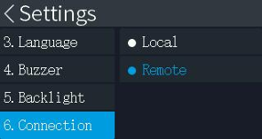 EL15 Remote Measurement Settings