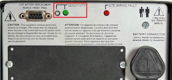 APC Smart UPS 1500 SENSITIVITY