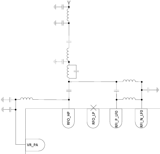 LR1121 Single Tie Implementation Only One PA Used High Power PA example fig9 16