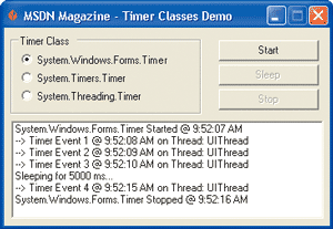 Timers dot NET demo application fig02