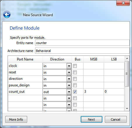 Port Declaration Screen counter fig409