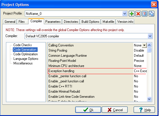 wxDev Visual Studio Compiler08