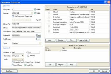 AltiumDesigner-Component-Properties-dialog