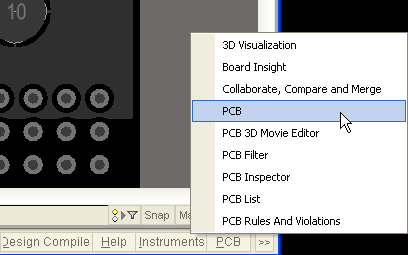 AltiumDesigner PCB panel open